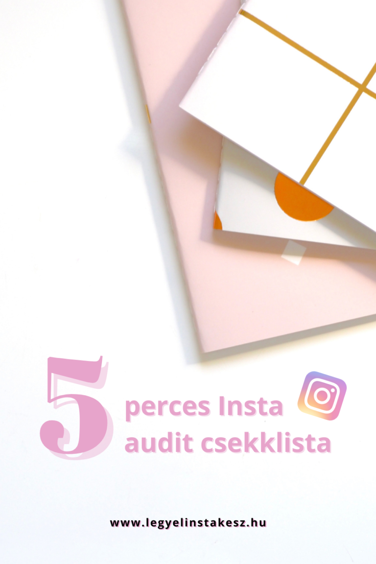 5 perces Instagram audit csekklista
